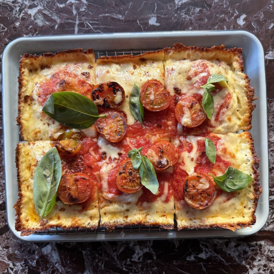 Antonio margheriti blistered tomato mozza RELLA basil